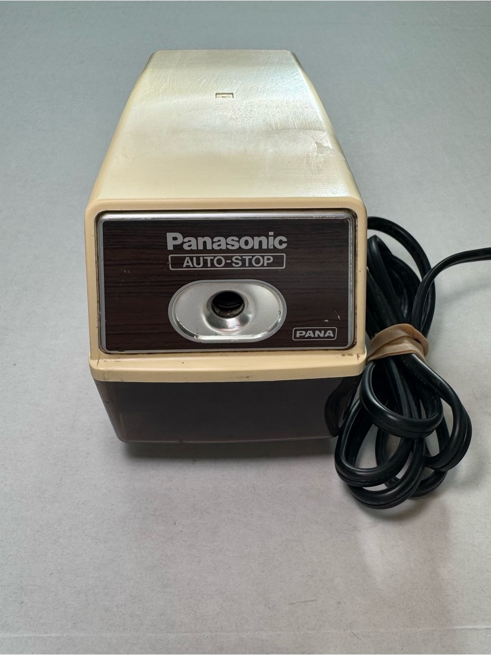 Vintage 1980s Panasonic KP-100N Auto-Stop Electric Pencil Sharpener Tested